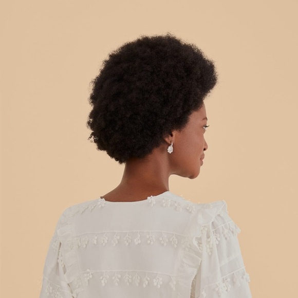 Farm Rio Off-White Ruffle Tassels Midi Dress - Picture 6 of 10